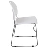Flash Furniture HERCULES Series White Plastic Stack Chair, Model# RUT-188-WH-GG 7