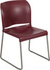 Flash Furniture HERCULES Series Burgundy Plastic Stack Chair, Model# RUT-238A-BY-GG