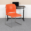 Flash Furniture HERCULES Series Orange Plastic Stack Chair, Model# RUT-238A-OR-GG 2