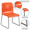 Flash Furniture HERCULES Series Orange Plastic Stack Chair, Model# RUT-238A-OR-GG 3