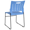 Flash Furniture HERCULES Series Blue Plastic Stack Chair, Model# RUT-2-BL-GG 5