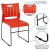 Flash Furniture HERCULES Series Orange Plastic Stack Chair, Model# RUT-2-OR-GG 3