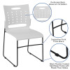 Flash Furniture HERCULES Series White Plastic Stack Chair, Model# RUT-2-WH-GG 3