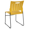 Flash Furniture HERCULES Series Yellow Plastic Stack Chair, Model# RUT-2-YL-GG 5