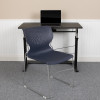 Flash Furniture HERCULES Series Navy Plastic Stack Chair, Model# RUT-438-NY-GG 2