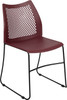 Flash Furniture HERCULES Series Burgundy Plastic Stack Chair, Model# RUT-498A-BY-GG