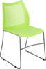 Flash Furniture HERCULES Series Green Plastic Stack Chair, Model# RUT-498A-GN-GG