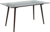 Flash Furniture Meriden 31.5x55 Espresso/Glass Table, Model# SK-17GC-034-E-GG
