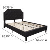 Flash Furniture Brighton Queen Platform Bed-Black, Model# SL-BK4-Q-BK-GG 4
