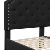 Flash Furniture Brighton Queen Platform Bed-Black, Model# SL-BK4-Q-BK-GG 7