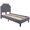 Flash Furniture Brighton Twin Platform Bed-Light Gray, Model# SL-BK4-T-LG-GG