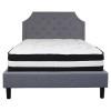 Flash Furniture Brighton Full Platform Bed Set-Gray, Model# SL-BM-10-GG 4
