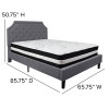 Flash Furniture Brighton Queen Platform Bed Set-Gray, Model# SL-BM-11-GG 3