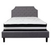 Flash Furniture Brighton Queen Platform Bed Set-Gray, Model# SL-BM-11-GG 4