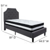 Flash Furniture Brighton Twin Platform Bed Set-Gray, Model# SL-BM-13-GG 3