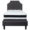 Flash Furniture Brighton Twin Platform Bed Set-Gray, Model# SL-BM-13-GG 4