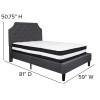 Flash Furniture Brighton Full Platform Bed Set-Gray, Model# SL-BM-14-GG 3