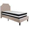 Flash Furniture Brighton Twin Platform Bed Set-Beige, Model# SL-BM-1-GG