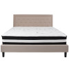Flash Furniture Roxbury King Platform Bed Set-Beige, Model# SL-BM-20-GG 4
