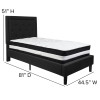 Flash Furniture Roxbury Twin Platform Bed Set-Black, Model# SL-BM-21-GG 3