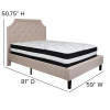 Flash Furniture Brighton Full Platform Bed Set-Beige, Model# SL-BM-2-GG 3