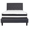 Flash Furniture Roxbury Full Platform Bed Set-Gray, Model# SL-BM-30-GG 4