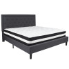 Flash Furniture Roxbury King Platform Bed Set-Gray, Model# SL-BM-32-GG