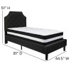 Flash Furniture Brighton Twin Platform Bed Set-Black, Model# SL-BM-5-GG 3