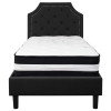 Flash Furniture Brighton Twin Platform Bed Set-Black, Model# SL-BM-5-GG 4