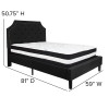 Flash Furniture Brighton Full Platform Bed Set-Black, Model# SL-BM-6-GG 3