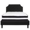 Flash Furniture Brighton Full Platform Bed Set-Black, Model# SL-BM-6-GG 4