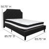 Flash Furniture Brighton Queen Platform Bed Set-Black, Model# SL-BM-7-GG 3