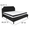 Flash Furniture Brighton King Platform Bed Set-Black, Model# SL-BM-8-GG 3