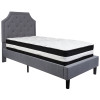 Flash Furniture Brighton Twin Platform Bed Set-Gray, Model# SL-BM-9-GG