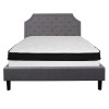 Flash Furniture Brighton Queen Platform Bed Set-Gray, Model# SL-BMF-11-GG 4