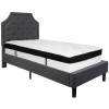 Flash Furniture Brighton Twin Platform Bed Set-Gray, Model# SL-BMF-13-GG