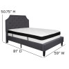 Flash Furniture Brighton Full Platform Bed Set-Gray, Model# SL-BMF-14-GG 3