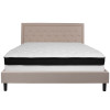 Flash Furniture Roxbury King Platform Bed Set-Beige, Model# SL-BMF-20-GG 4