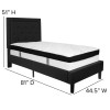Flash Furniture Roxbury Twin Platform Bed Set-Black, Model# SL-BMF-21-GG 3