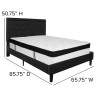 Flash Furniture Roxbury Queen Platform Bed Set-Black, Model# SL-BMF-23-GG 3