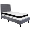 Flash Furniture Roxbury Twin Platform Bed Set-Gray, Model# SL-BMF-25-GG