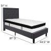 Flash Furniture Roxbury Twin Platform Bed Set-Gray, Model# SL-BMF-29-GG 3