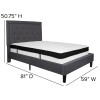 Flash Furniture Roxbury Full Platform Bed Set-Gray, Model# SL-BMF-30-GG 3