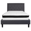 Flash Furniture Roxbury Full Platform Bed Set-Gray, Model# SL-BMF-30-GG 4