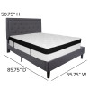 Flash Furniture Roxbury Queen Platform Bed Set-Gray, Model# SL-BMF-31-GG 3