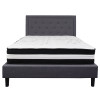 Flash Furniture Roxbury Queen Platform Bed Set-Gray, Model# SL-BMF-31-GG 4