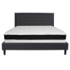 Flash Furniture Roxbury King Platform Bed Set-Gray, Model# SL-BMF-32-GG 4