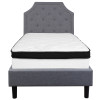Flash Furniture Brighton Twin Platform Bed Set-Gray, Model# SL-BMF-9-GG 4