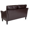 Flash Furniture Asti Brown Leather Loveseat, Model# SL-SF915-2-BRN-GG 2