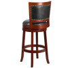 Flash Furniture 30" Dark Cherry Wood Stool, Model# TA-355530-DC-GG 2